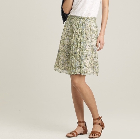 Jcrew NWT 100 silk Soiree skirt beautiful nwt sz 0 - Picture 5 of 7